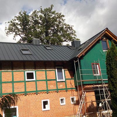 Dachsanierung Stehfalzblechdach 2